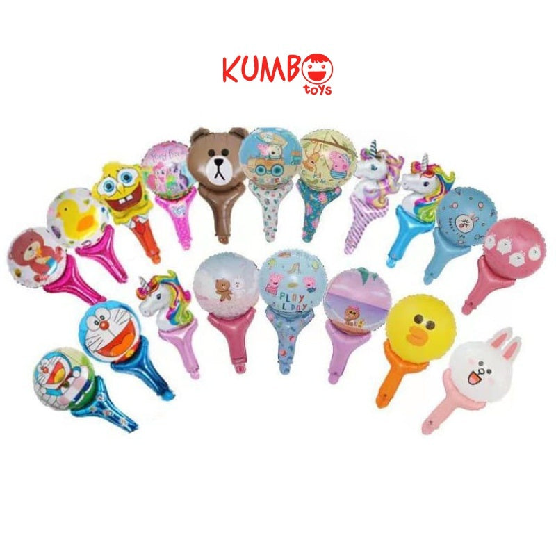 Mainan Anak Balon Foil Tongkat Karakter Kartun Pentungan Pesta Lucu
