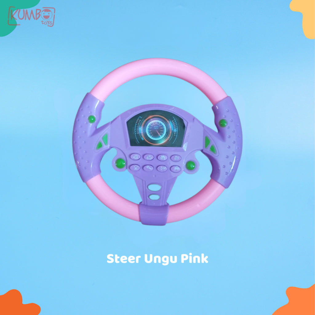 Mainan Edukasi Anak Setir Mobil Steering Wheel Simulated Driving