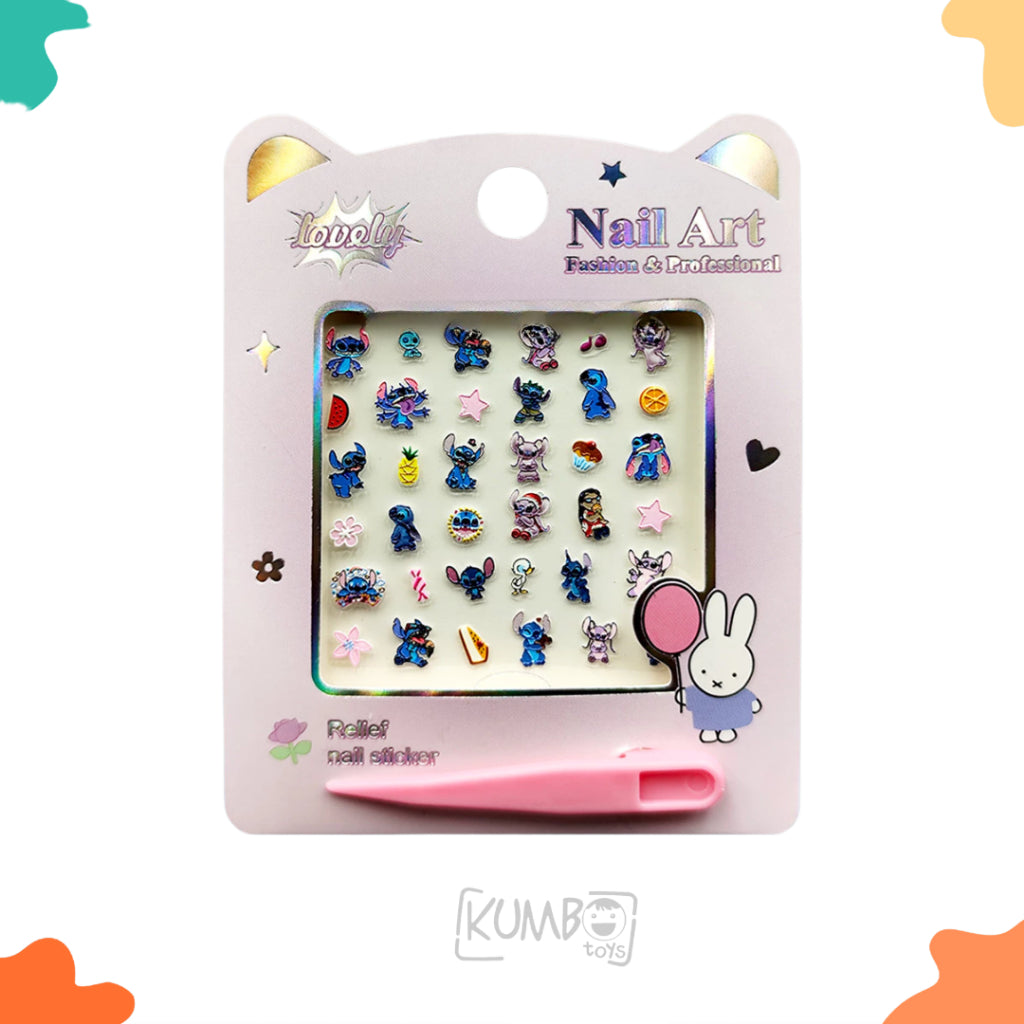 Stiker Kuku Anak Perempuan Karakter Sticker Nail Art Motif Princess Disney