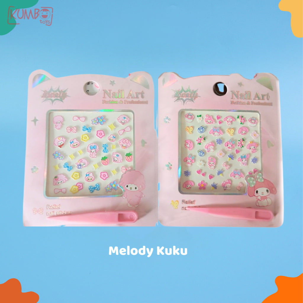 Stiker Kuku Anak Perempuan Karakter Sticker Nail Art Motif Princess Disney