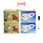 Buku Edukasi Anak Aktivitas Mencari Perbedaan Gambar Wipe And Clean Reuseable Book