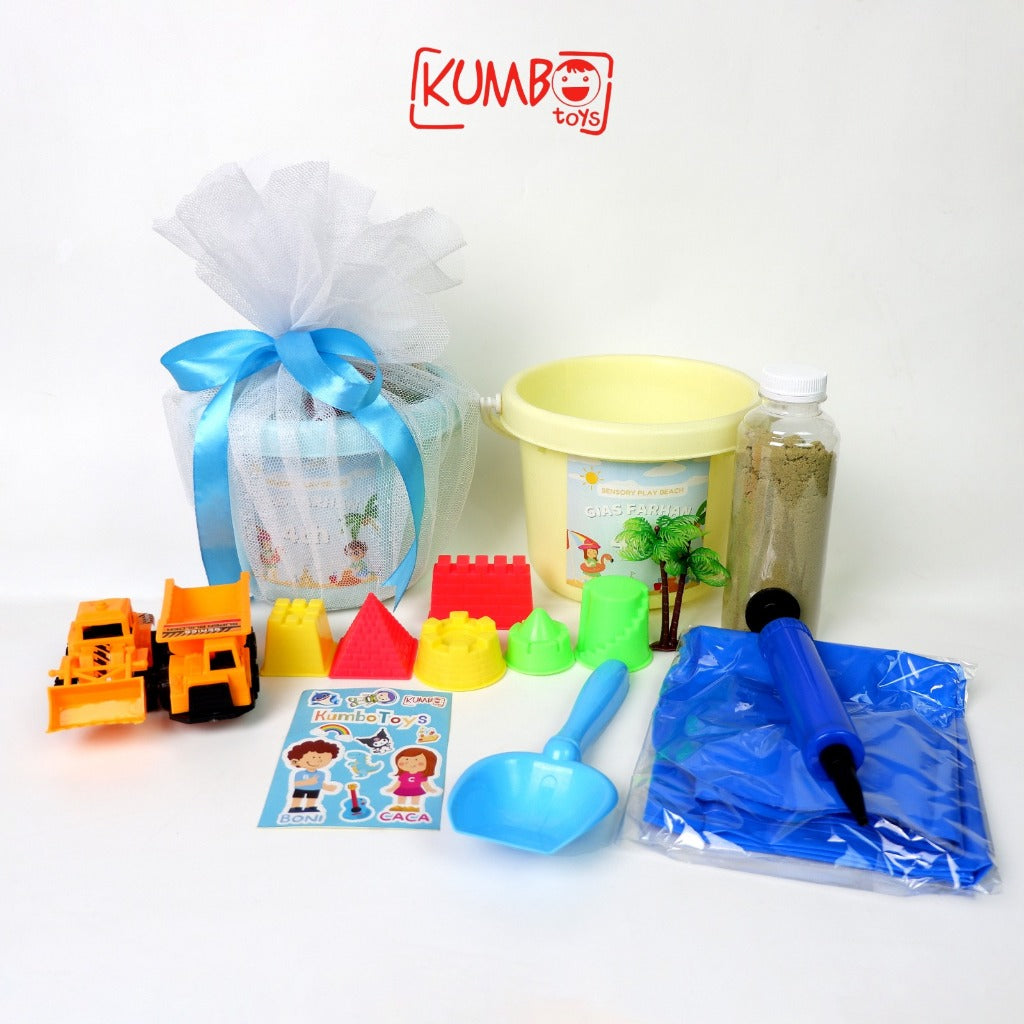 Hampers Sensory Play Bucket Bingkisan Ulang Tahun Anak Tema Construc