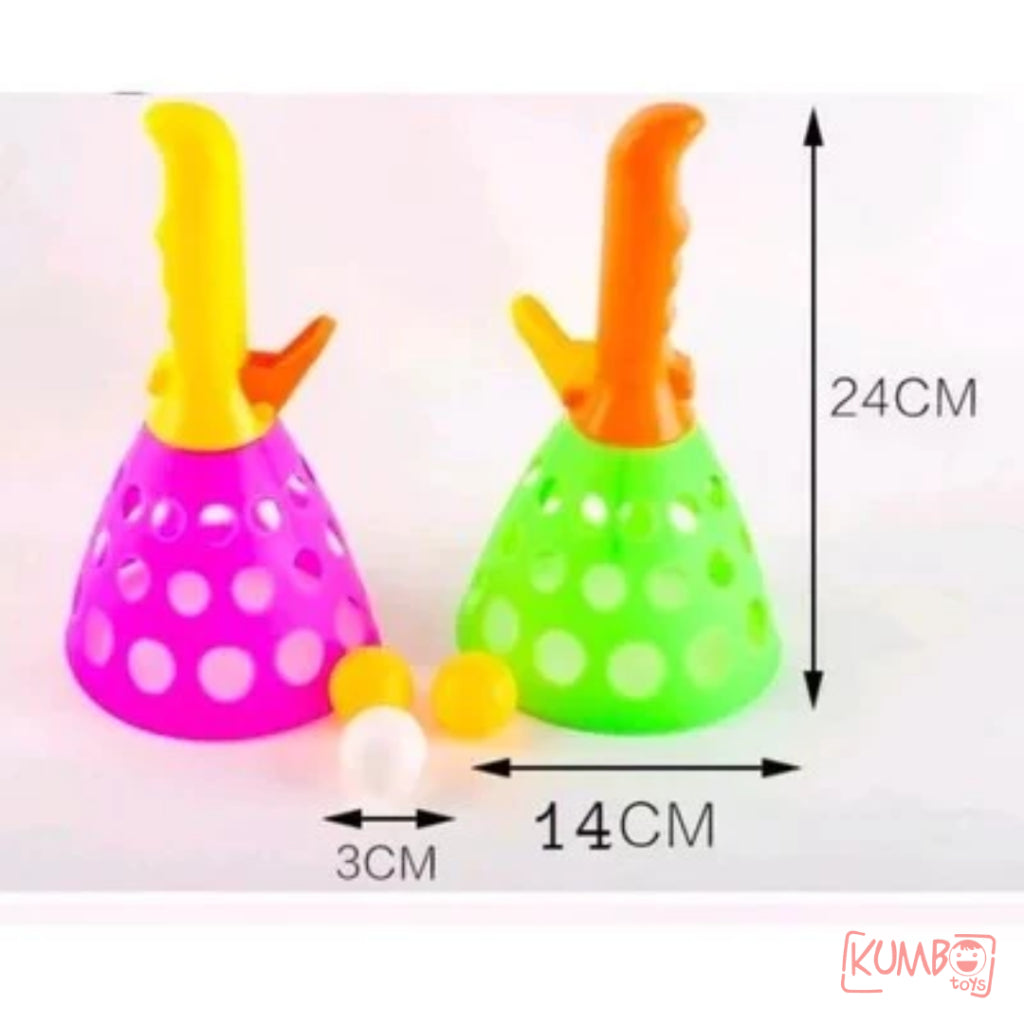 Mainan Edukasi Anak Lempar Tangkap Bola Raket Ball Fun Game