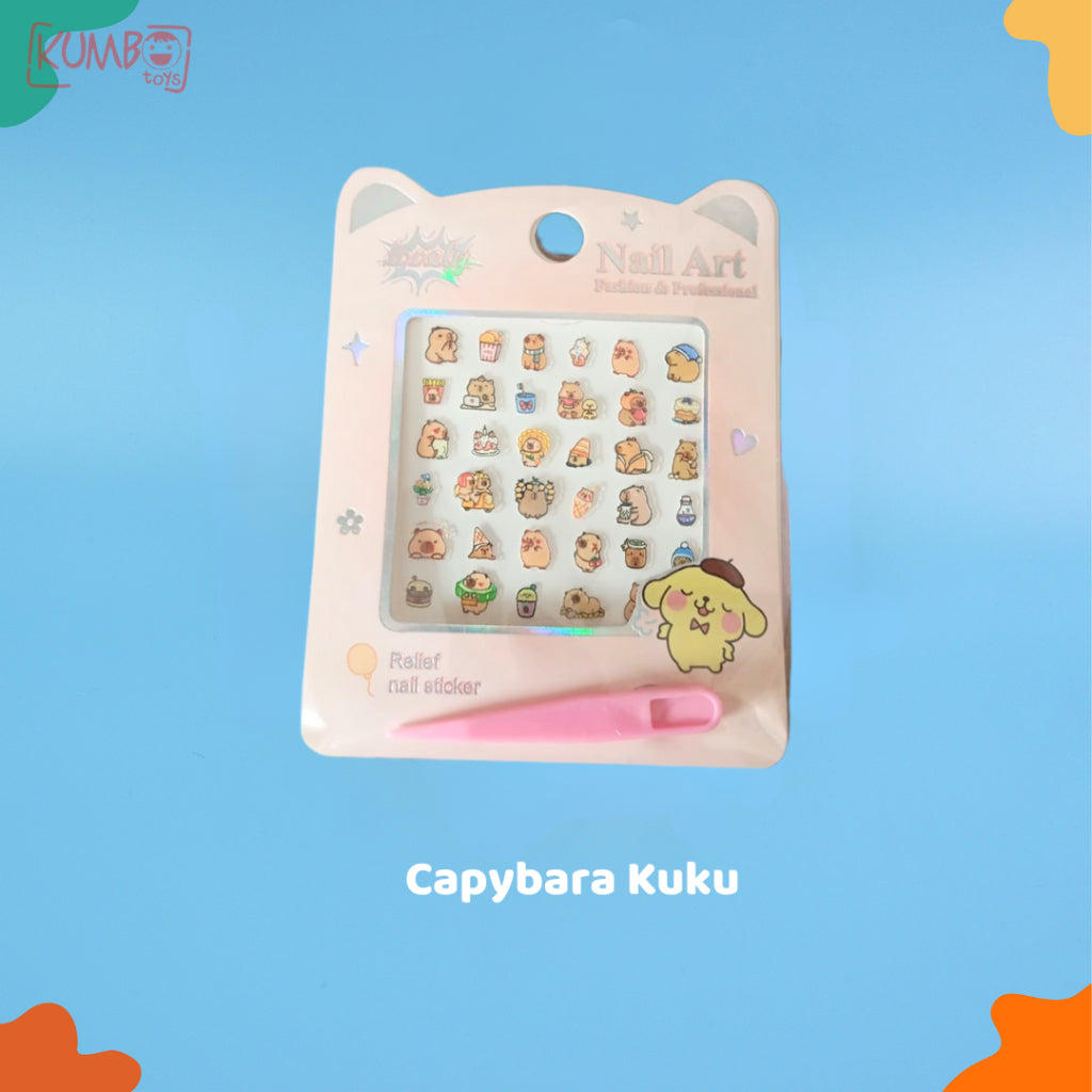 Stiker Kuku Anak Perempuan Karakter Sticker Nail Art Motif Princess Disney