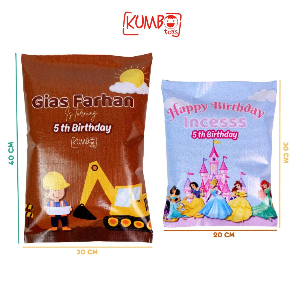 Pouch Snack Bingkisan Ulang Tahun Lebaran 20x30 Idul Fitri Ultah Premium Flexi