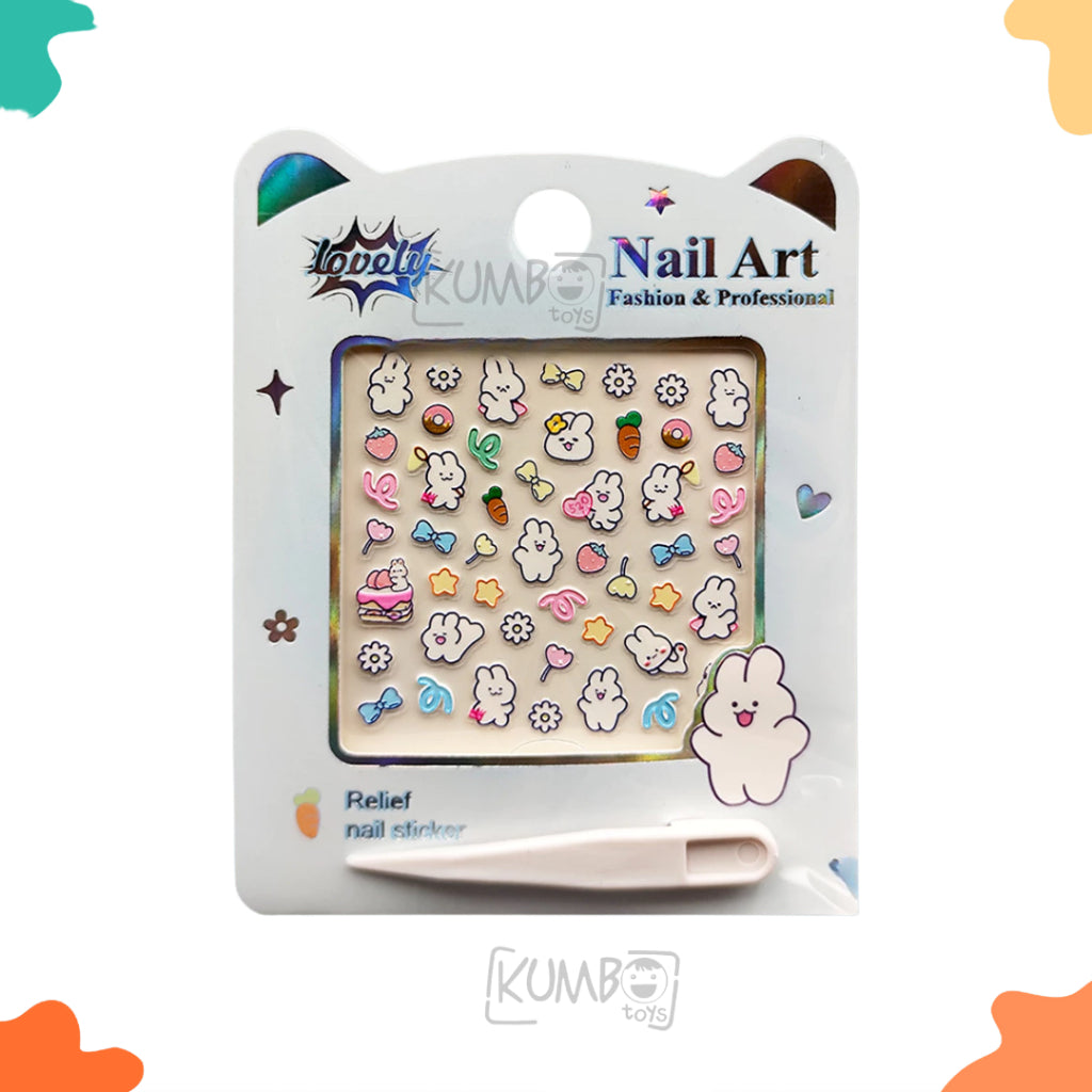 Stiker Kuku Anak Perempuan Karakter Sticker Nail Art Motif Princess Disney