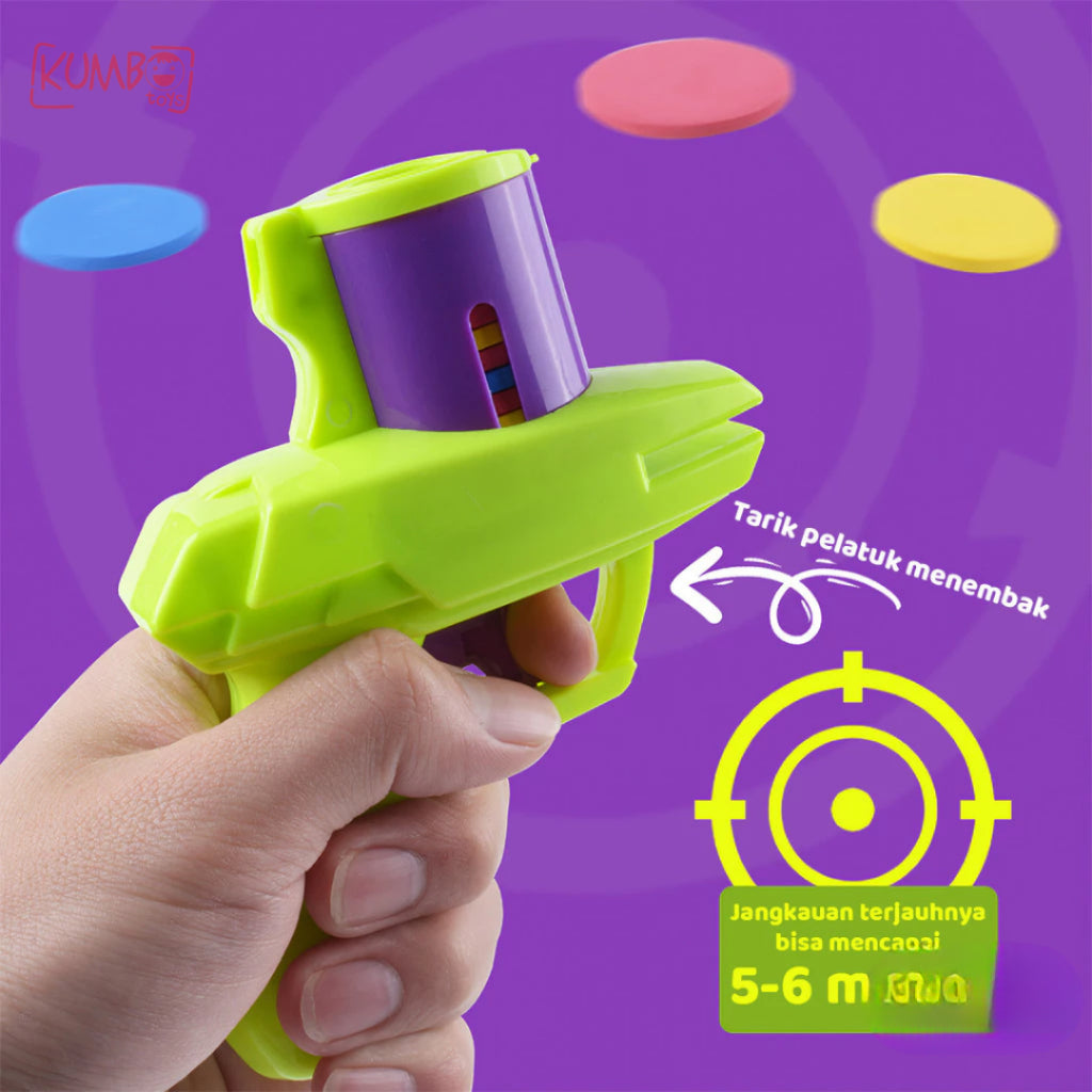 Mainan Edukasi Anak Ufo Tembakan Eva Piring Terbang Frisbee