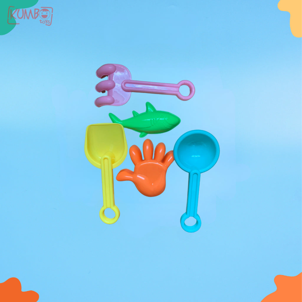 Cetakan Pasir Set Isi 5 Pcs Cetakan Pasir Pantai Ukuran Sedang