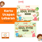 Kartu Lebaran Idul Fitri Kumbotoys Kartu Ucapan Lebaran Greeting Card Eid Mubarak