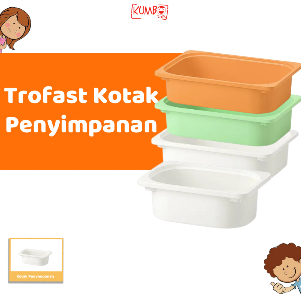 Trofast Kotak Penyimpanan Besar Kecil Wadah Penyimpanan Sensory Box Anak