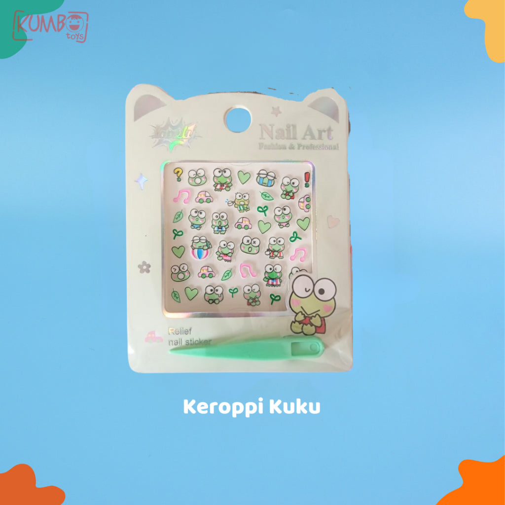 Stiker Kuku Anak Perempuan Karakter Sticker Nail Art Motif Princess Disney