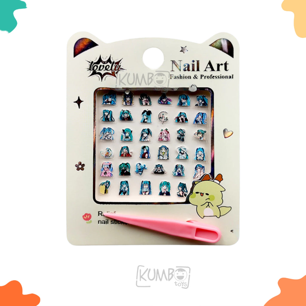 Stiker Kuku Anak Perempuan Karakter Sticker Nail Art Motif Princess Disney