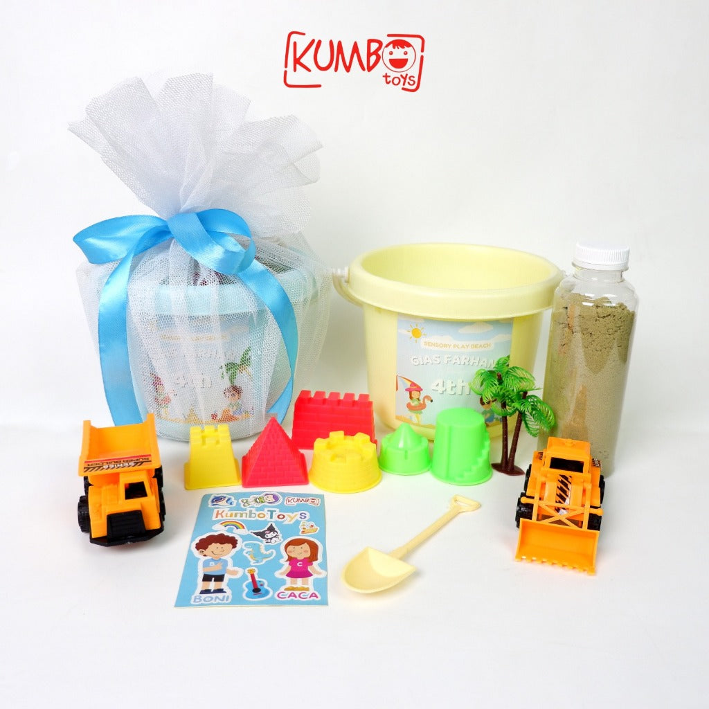 Hampers Sensory Play Bucket Bingkisan Ulang Tahun Anak Tema Construc