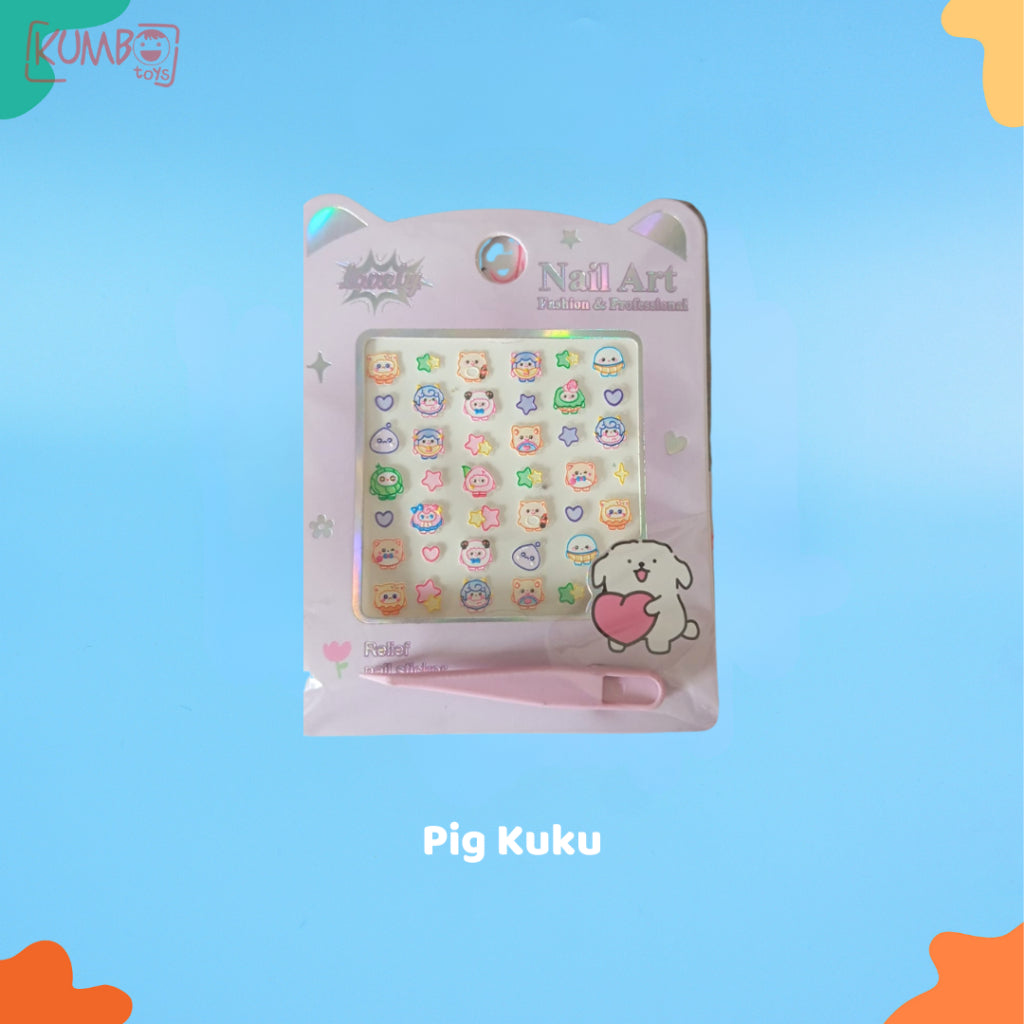 Stiker Kuku Anak Perempuan Karakter Sticker Nail Art Motif Princess Disney