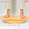 Balance Board Double Elips Papan Keseimbangan Anak Mainan Kayu Edukatif