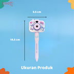 Mainan Edukasi Anak Camera Projector Pen Karakter Sanrio Pulpen Kamera Lucu