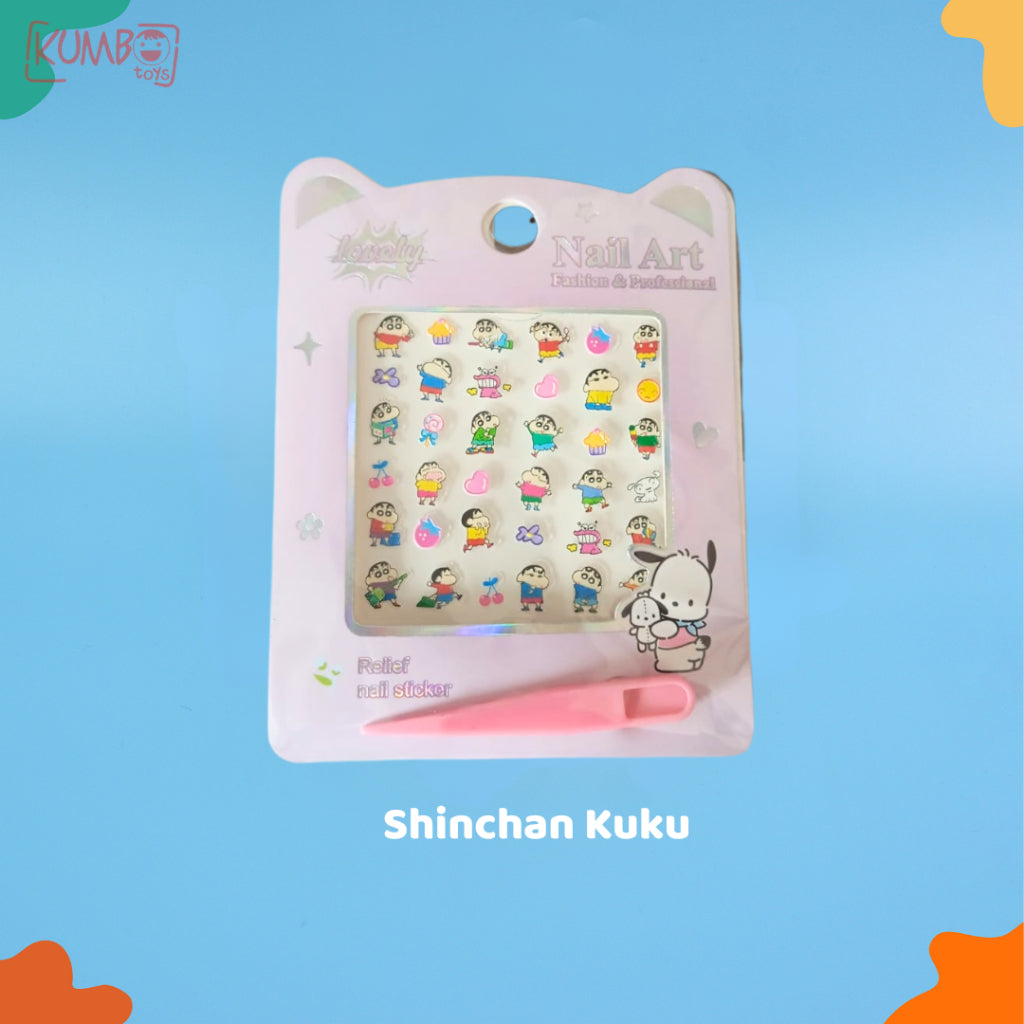 Stiker Kuku Anak Perempuan Karakter Sticker Nail Art Motif Princess Disney