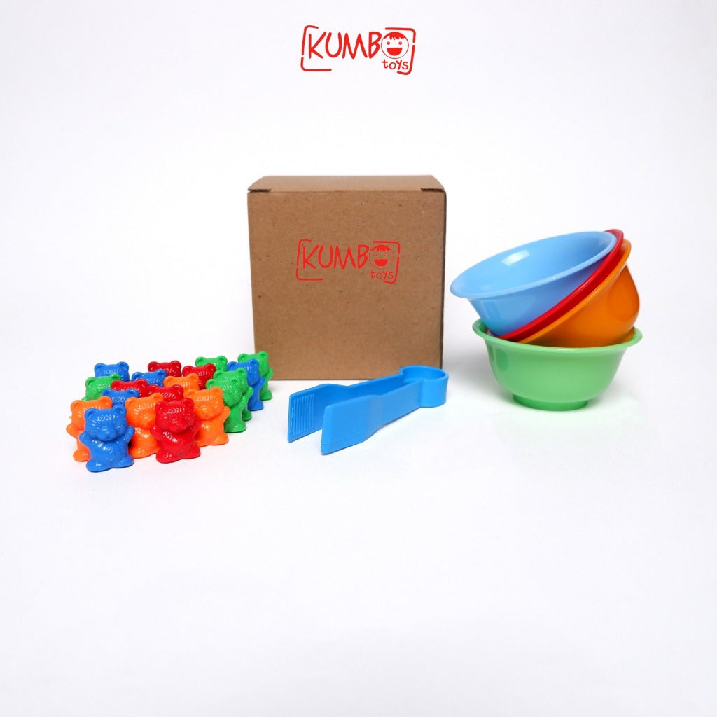 Mainan Edukasi Anak Color Clasiffication and Counting Toys Sorting Warna Beruang