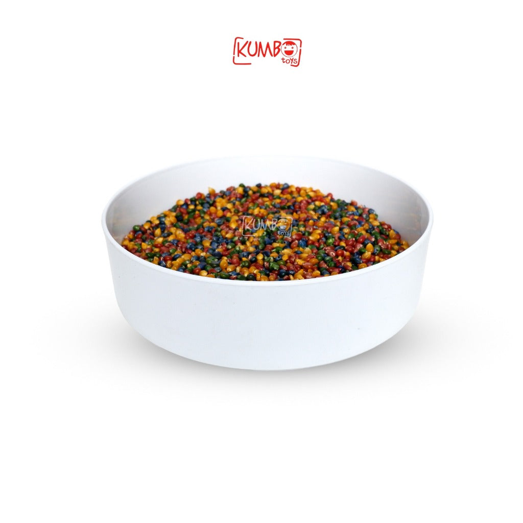 Tray Montessori Sensory Tray Nampan Bermain Anak Bulat Putih