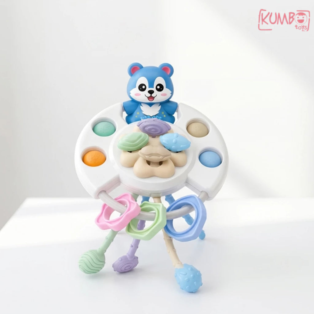 Mainan Edukasi Anak Teether Baby Pulling String Toys