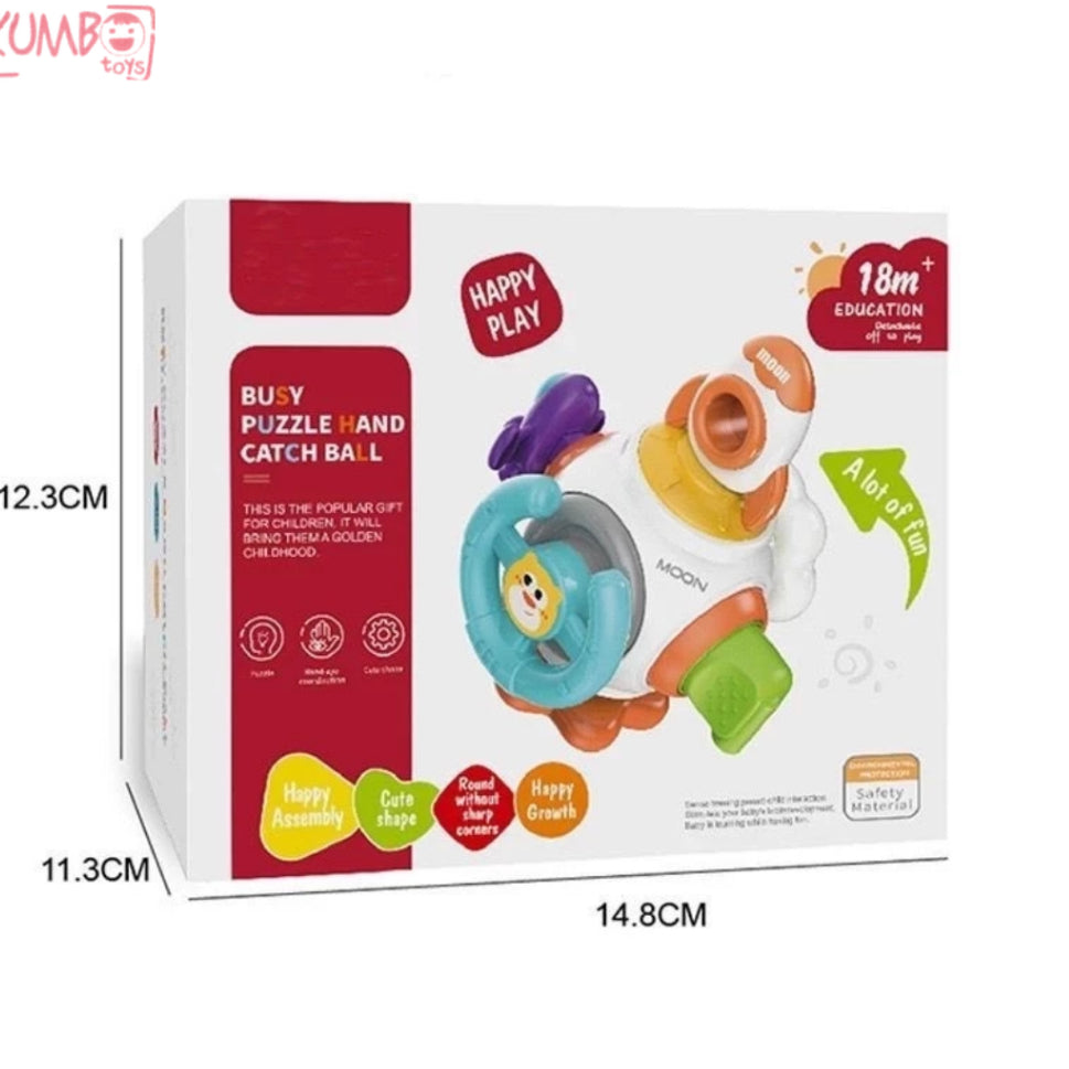Mainan Edukasi Bayi Busy Puzzle Hand Catch Ball Stimulus Motorik