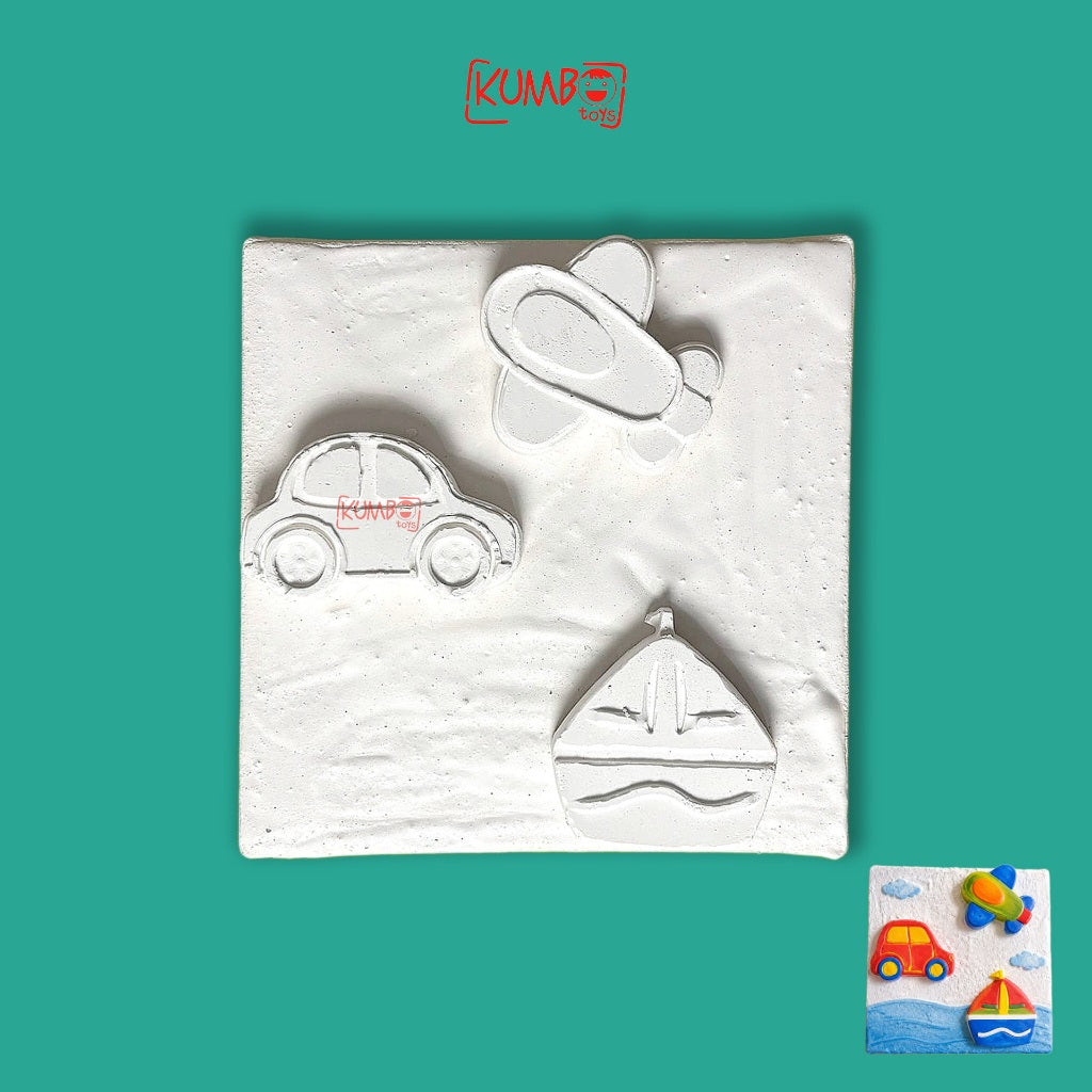 Mainan Edukasi Anak DIY Melukis Patung Gypsum Canvas Art