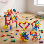 Mainan Edukasi Anak Pipa Block Building Puzzle DIY Pipe