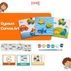 Mainan Edukasi Anak DIY Melukis Patung Gypsum Canvas Art