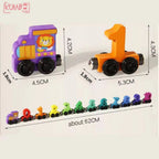 Mainan Edukasi Anak Magnetic Train Number Kereta Api Kayu Magnet