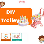 Mainan Edukasi Anak Trolley Playing House Ice Cream Kitchen Set
