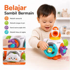 Mainan Edukasi Bayi Busy Puzzle Hand Catch Ball Stimulus Motorik