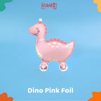 Mainan Anak Balon Foil Roda 4D Karakter Lucu Dengan Tali Mainan Anak Souvenir Ulang Tahun