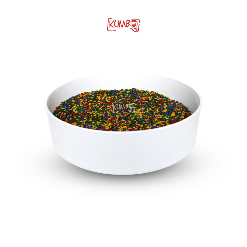 Tray Montessori Sensory Tray Nampan Bermain Anak Bulat Putih