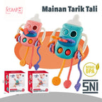 Mainan Edukasi Anak Teether Pop it Pull String Toys Stimulasi Sensorik Motorik