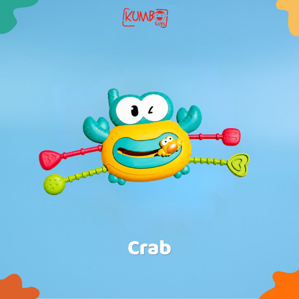 Mainan Edukasi Anak Teether Pop it Pull String Toys Stimulasi Sensorik Motorik
