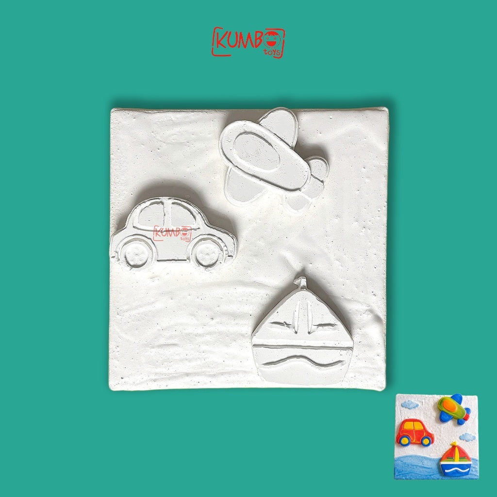 Mainan Edukasi Anak DIY Melukis Patung Gypsum Canvas Art