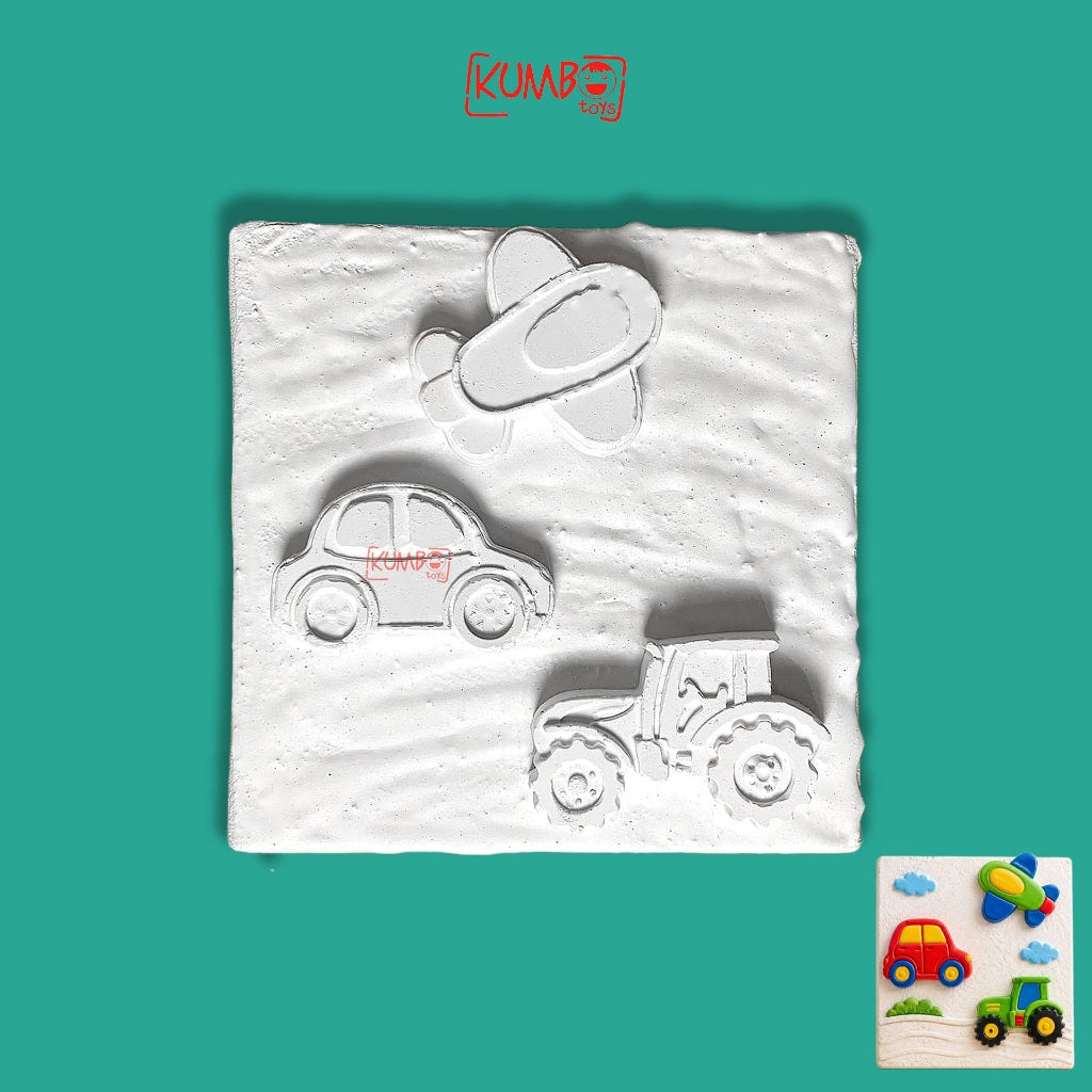 Mainan Edukasi Anak DIY Melukis Patung Gypsum Canvas Art