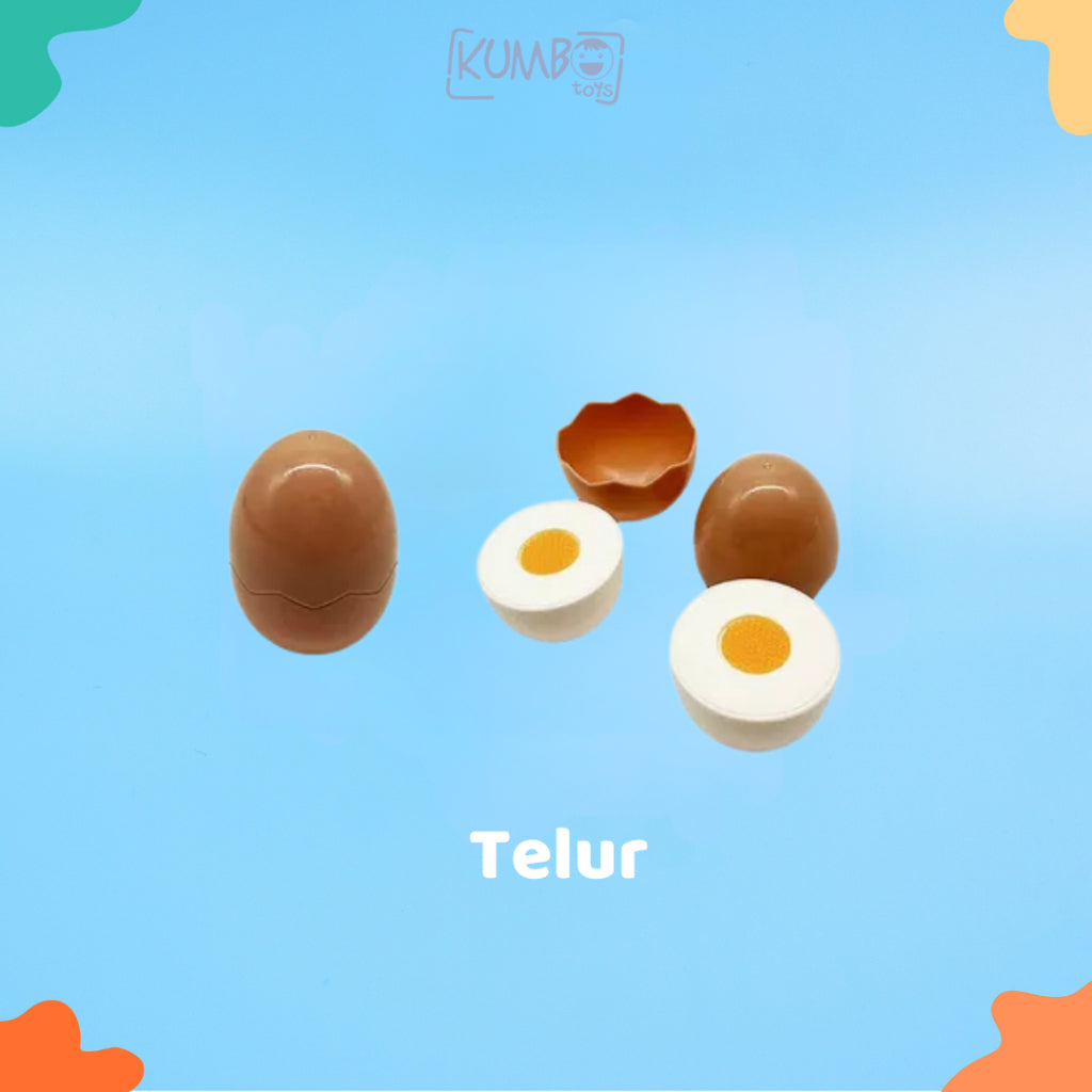 Mainan Edukasi Anak Pretend Play Potong Kupas Makanan Buah dan Sayur