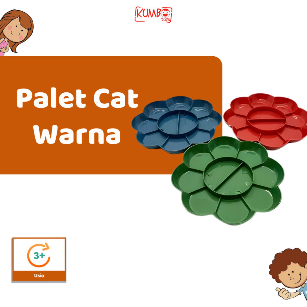 Palet Lukis Cat Warna Wadah Cat Air Acrylic