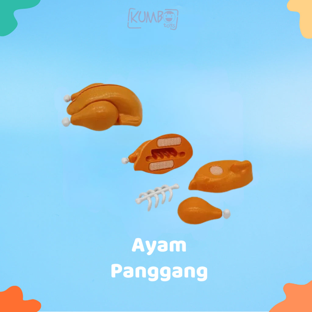 Mainan Edukasi Anak Pretend Play Potong Kupas Makanan Buah dan Sayur