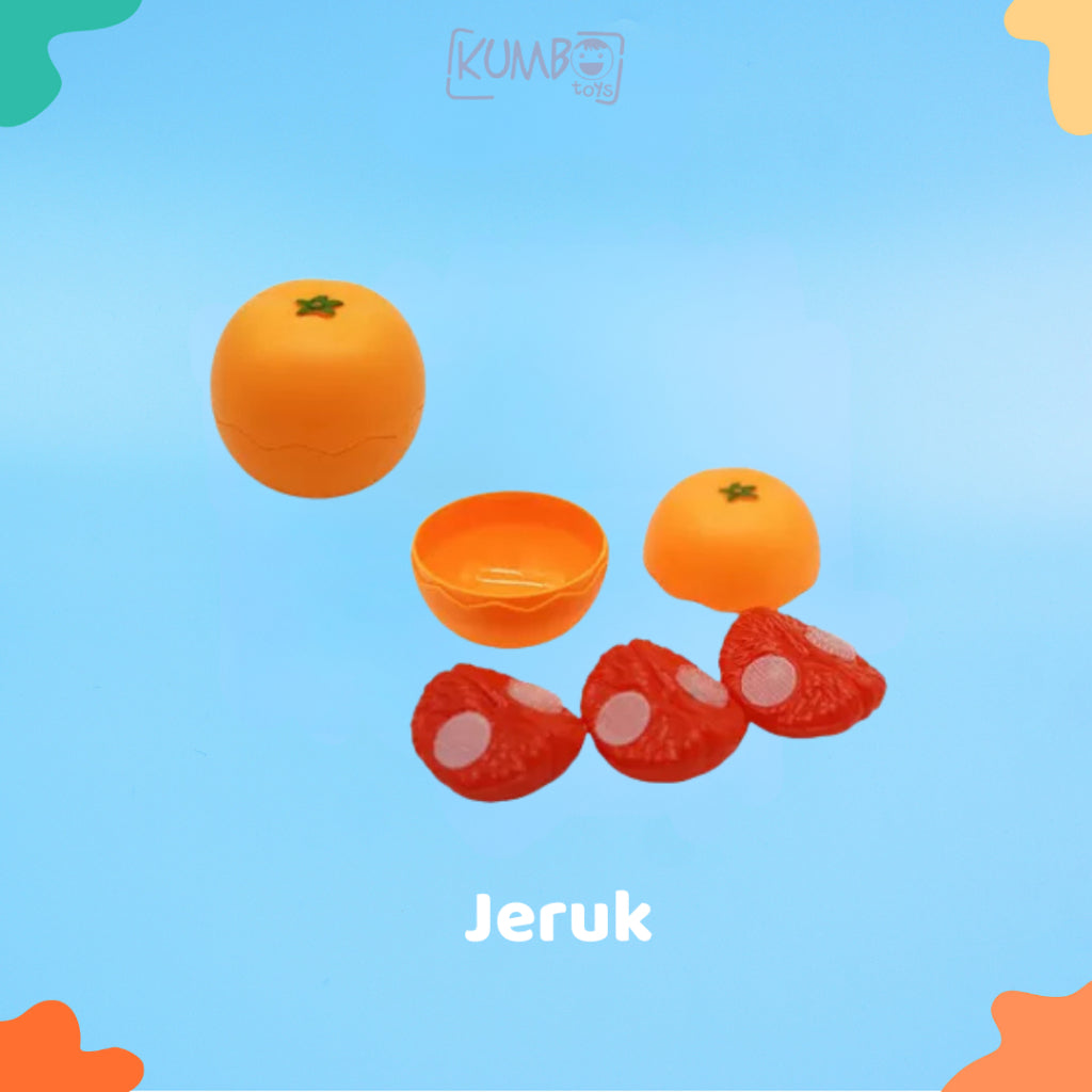 Mainan Edukasi Anak Pretend Play Potong Kupas Makanan Buah dan Sayur