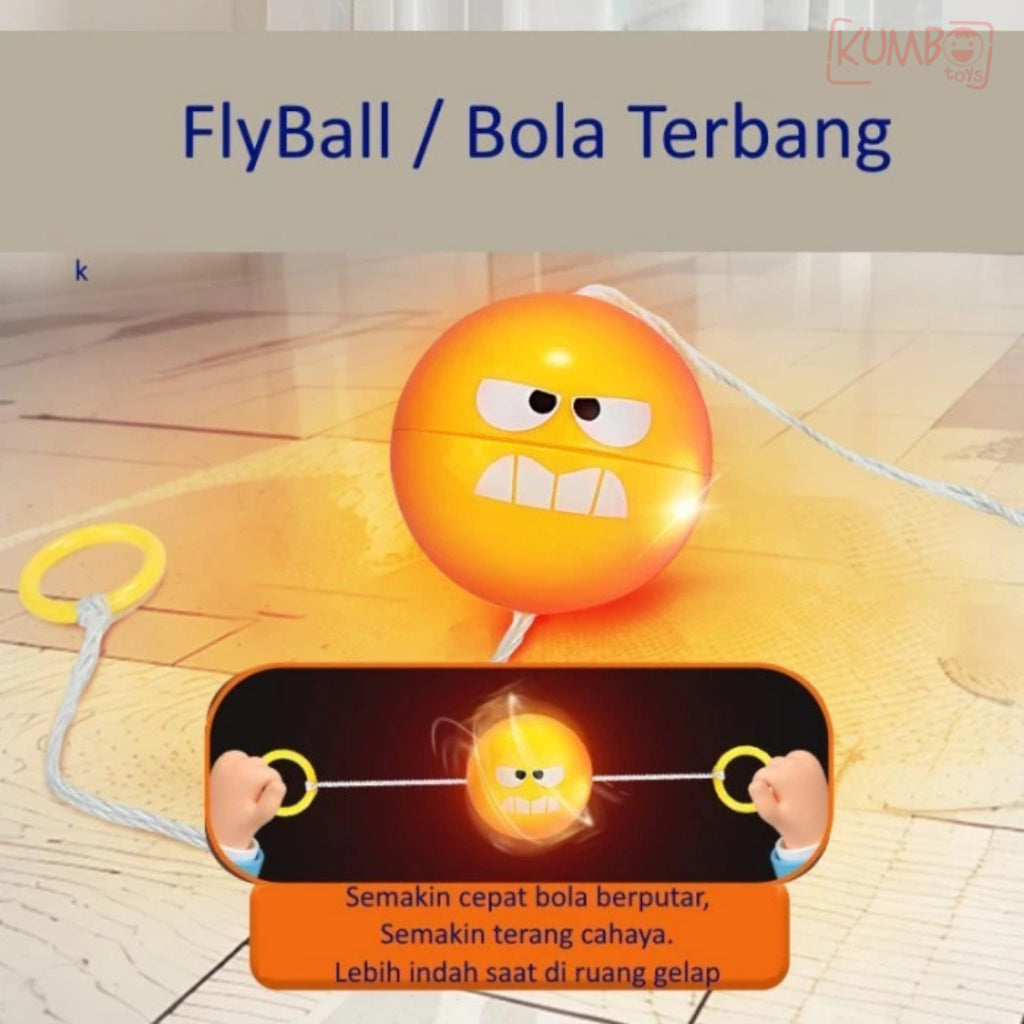 Mainan Anak Bola Lampu Berputar Stress Release Mainan