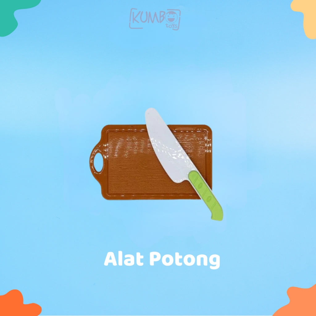Mainan Edukasi Anak Pretend Play Potong Kupas Makanan Buah dan Sayur