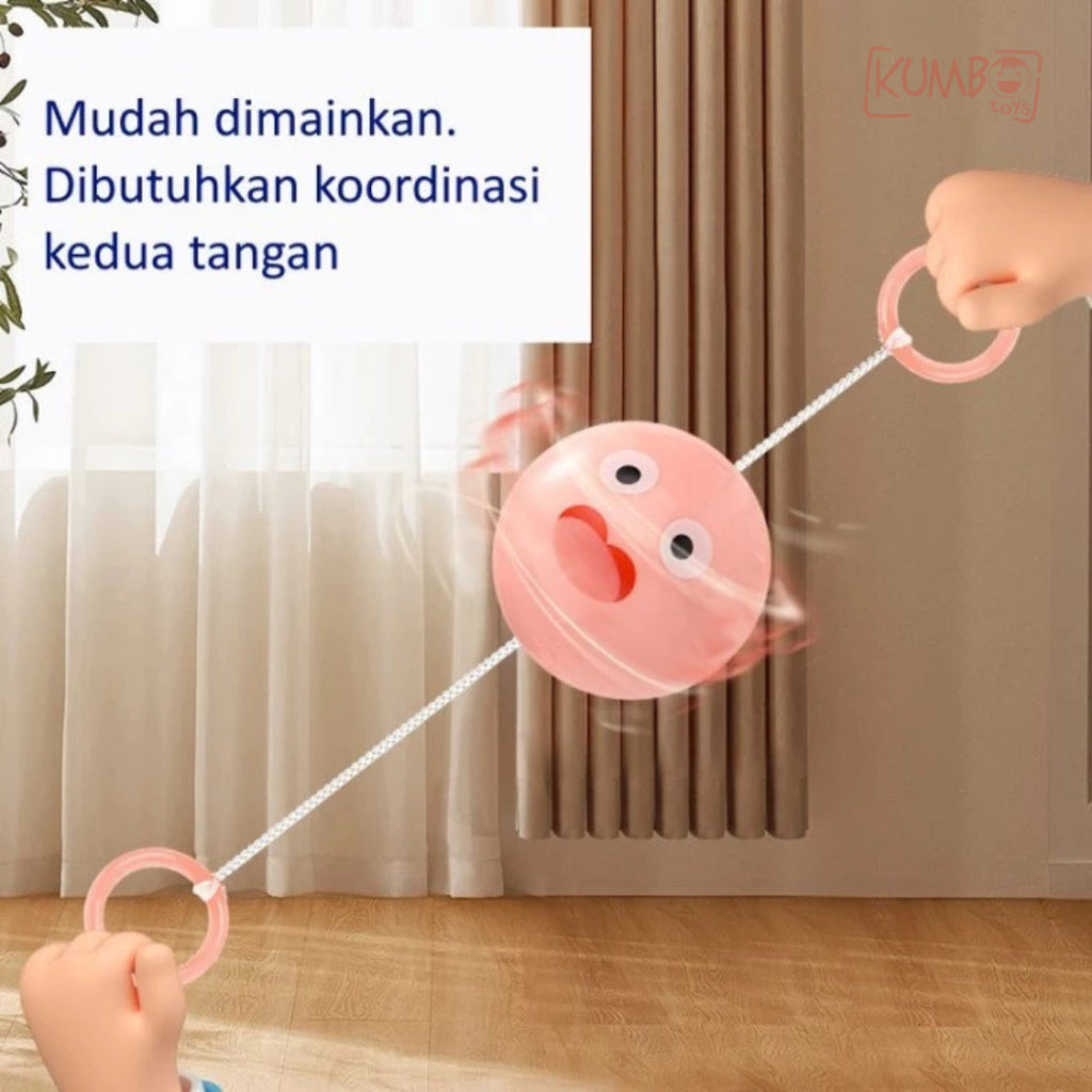 Mainan Anak Bola Lampu Berputar Stress Release Mainan