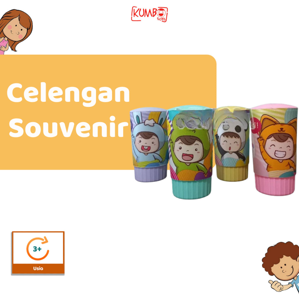 Celengan Plastik Delano Kartun Ulang Tahun Anak