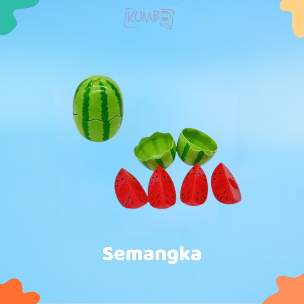 Mainan Edukasi Anak Pretend Play Potong Kupas Makanan Buah dan Sayur