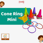 Mainan Edukasi Anak Lempar Cincin Kerucut Warna Cerah Cone Mini