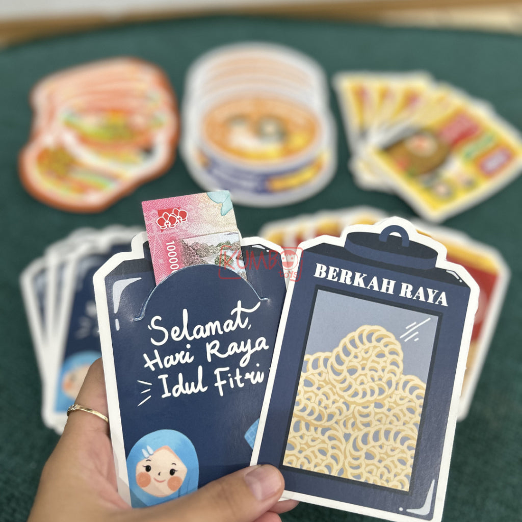 Amplop Lebaran Karakter Lucu Snack 3D