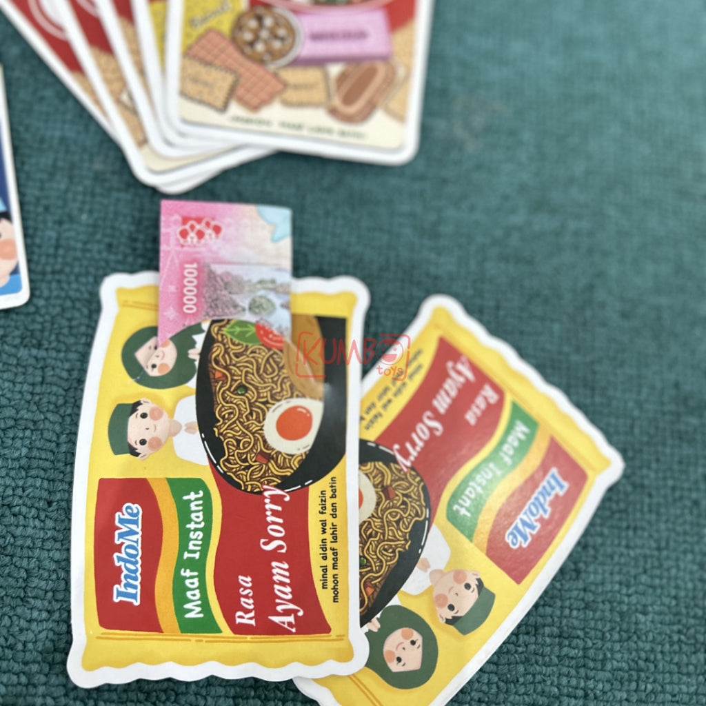 Amplop Lebaran Karakter Lucu Snack 3D