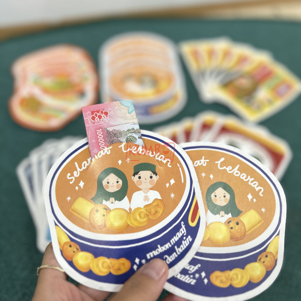 Amplop Lebaran Karakter Lucu Snack 3D